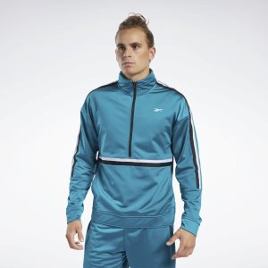 Kurtka Męskie Reebok Workout Ready Turkusowe PL 73BLKZF